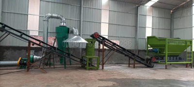 Deodorizing method of organic fertilizer production line